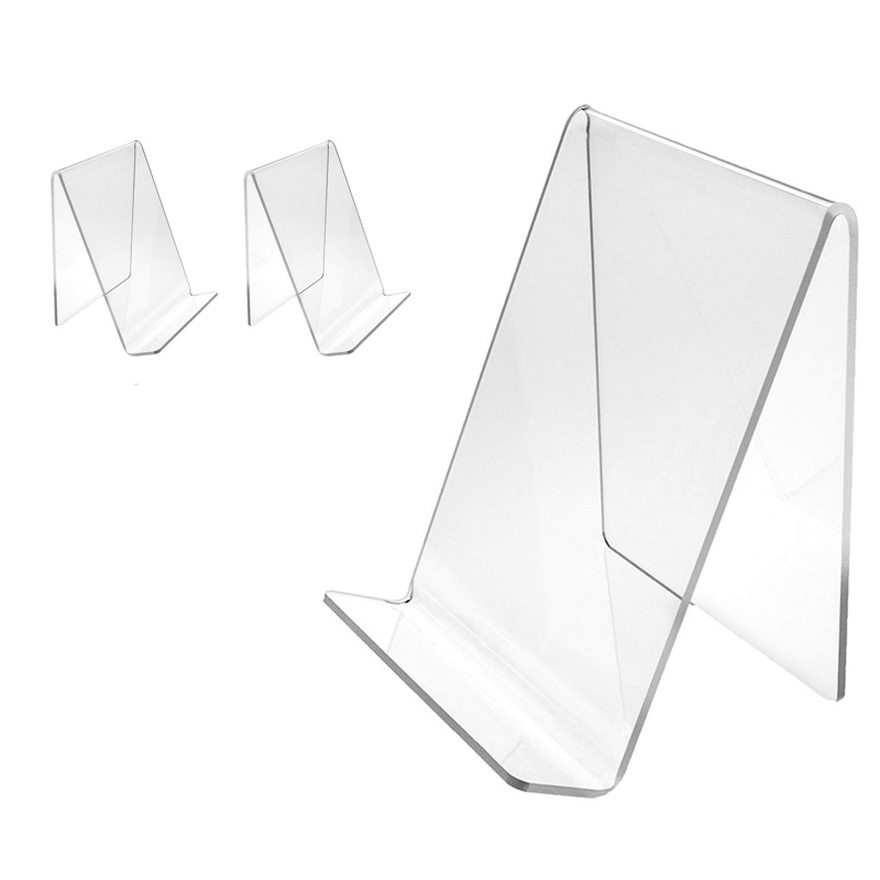 3 Pcs Acrylic Book Stand,Clear - огляд і ціна Clear Acrylic Book Stand Holder