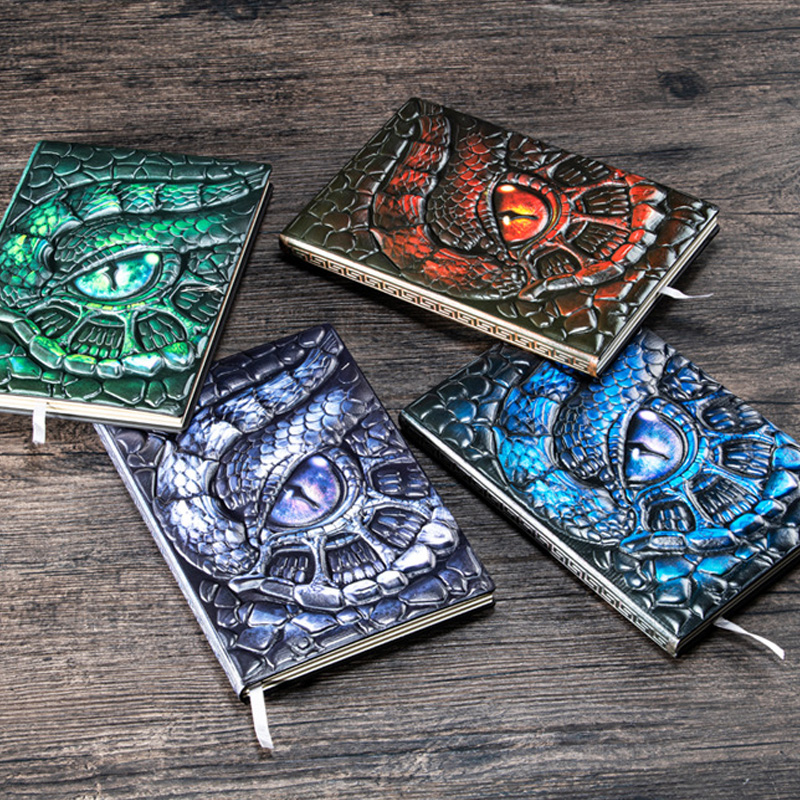 A5 3D Embossed Dragon Eye Note - огляд і ціна Vintage Leather Journal Notebook