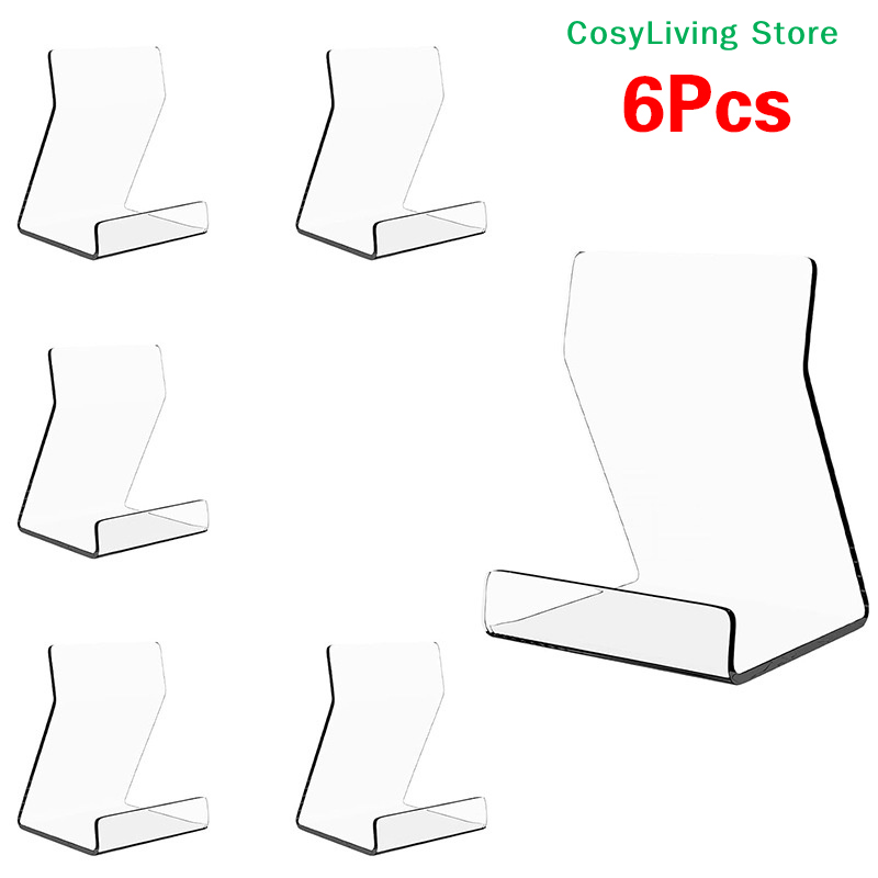 1/2/6Pcs Transparent Desktop A - огляд і ціна Clear Acrylic Book Stand Holder